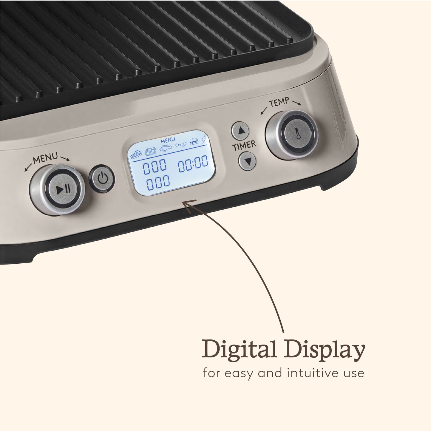 Haden Retro Grill – Putty Beige Electric Grill Haden