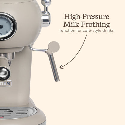 Haden Barista Espresso Machine – Putty Beige Coffee machine Haden