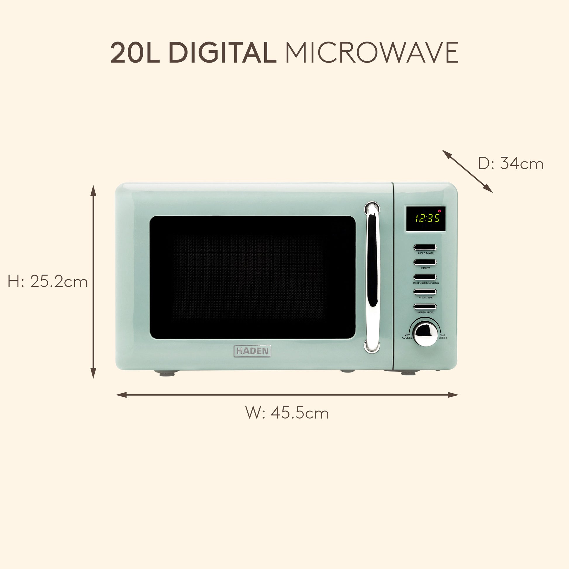 Haden Cotswold Sage Microwave Microwave Ovens Haden