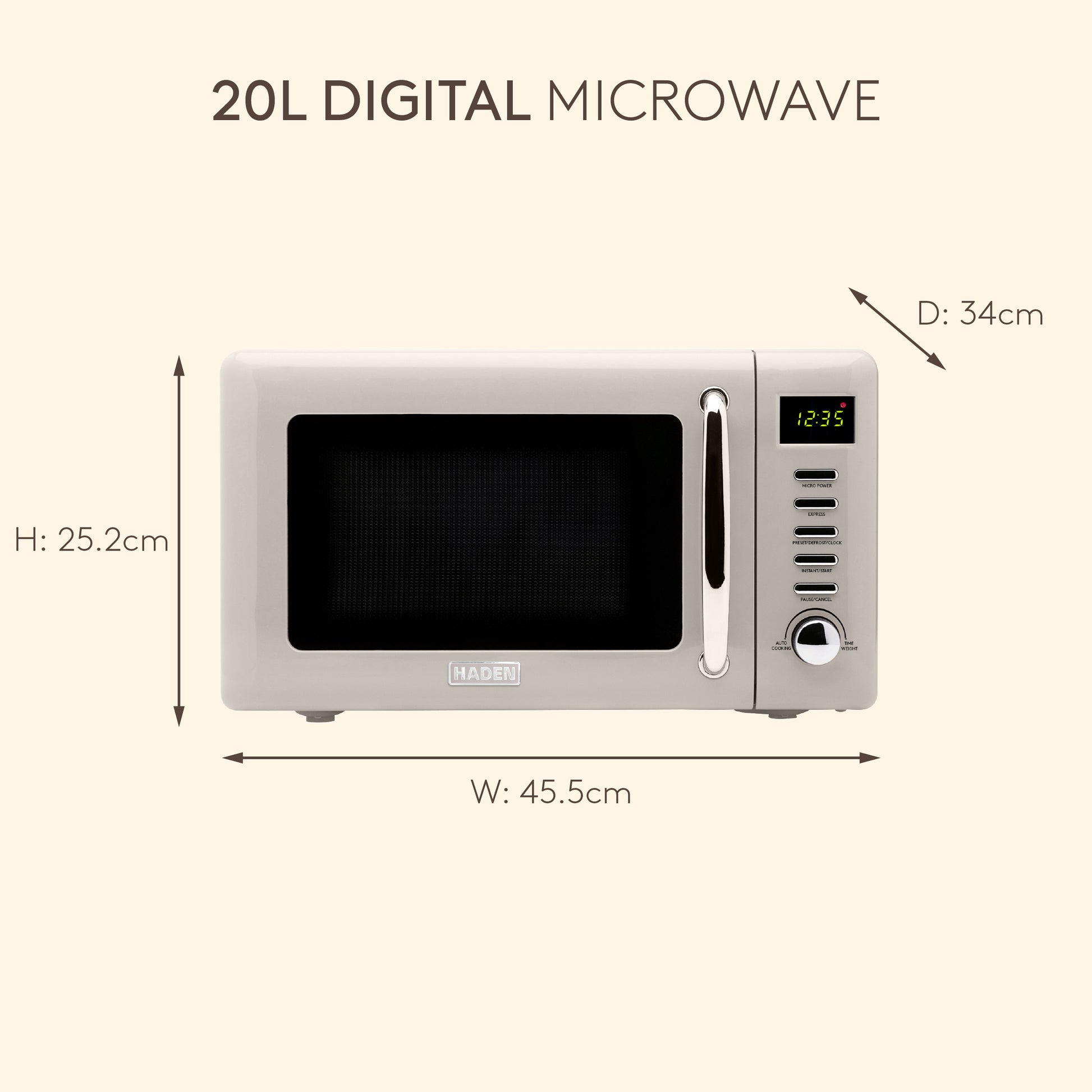 Haden Cotswold Putty Microwave Microwave Ovens Haden
