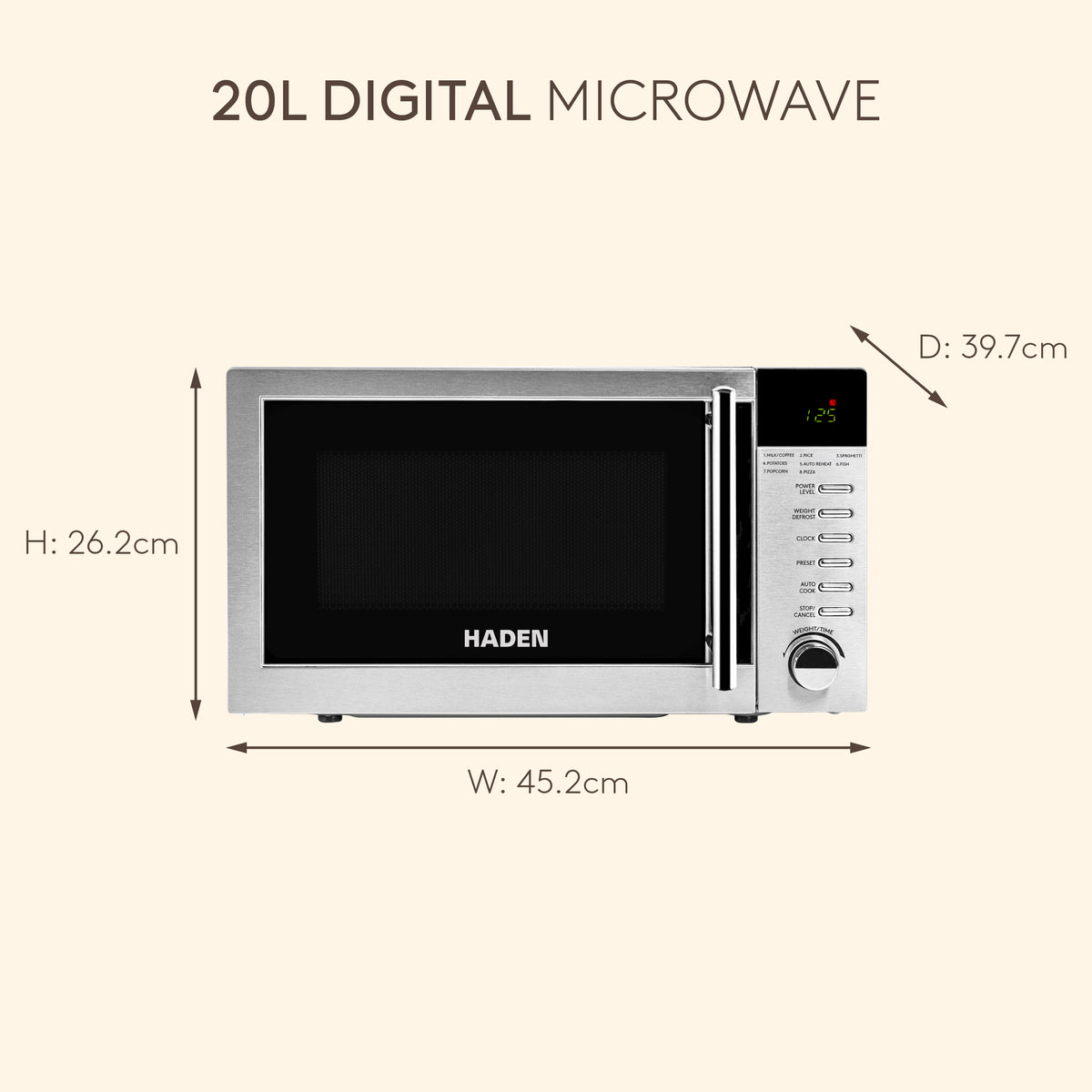 Haden Stainless Steel Exterior Microwave Microwave Ovens Haden