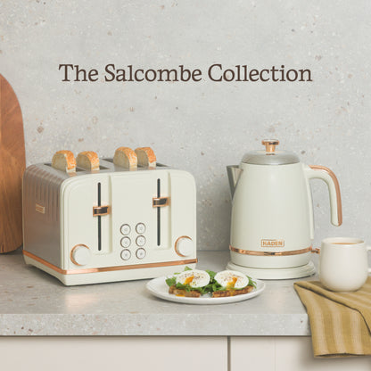 Haden Salcombe Kettle – Cream & Copper Electric Kettles Haden