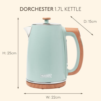 Haden Dorchester Sage Green Digital Variable Temperature Kettle Electric Kettles Haden