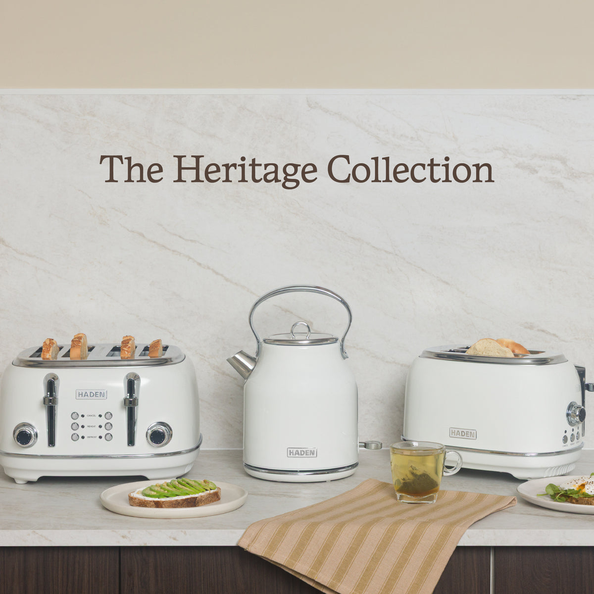 Haden Heritage Kettle – Ivory White Electric Kettles Haden