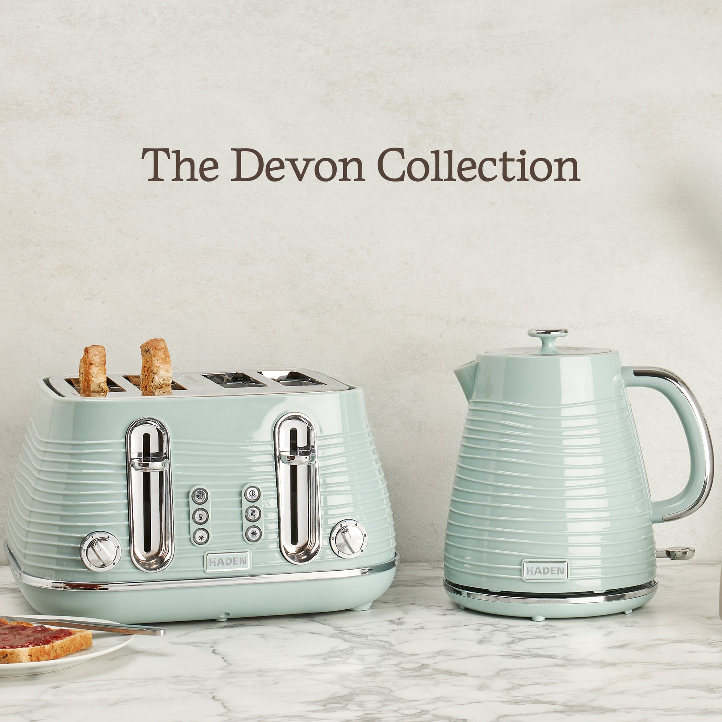 Haden Devon Kettle – Eucalyptus Green Electric Kettles Haden