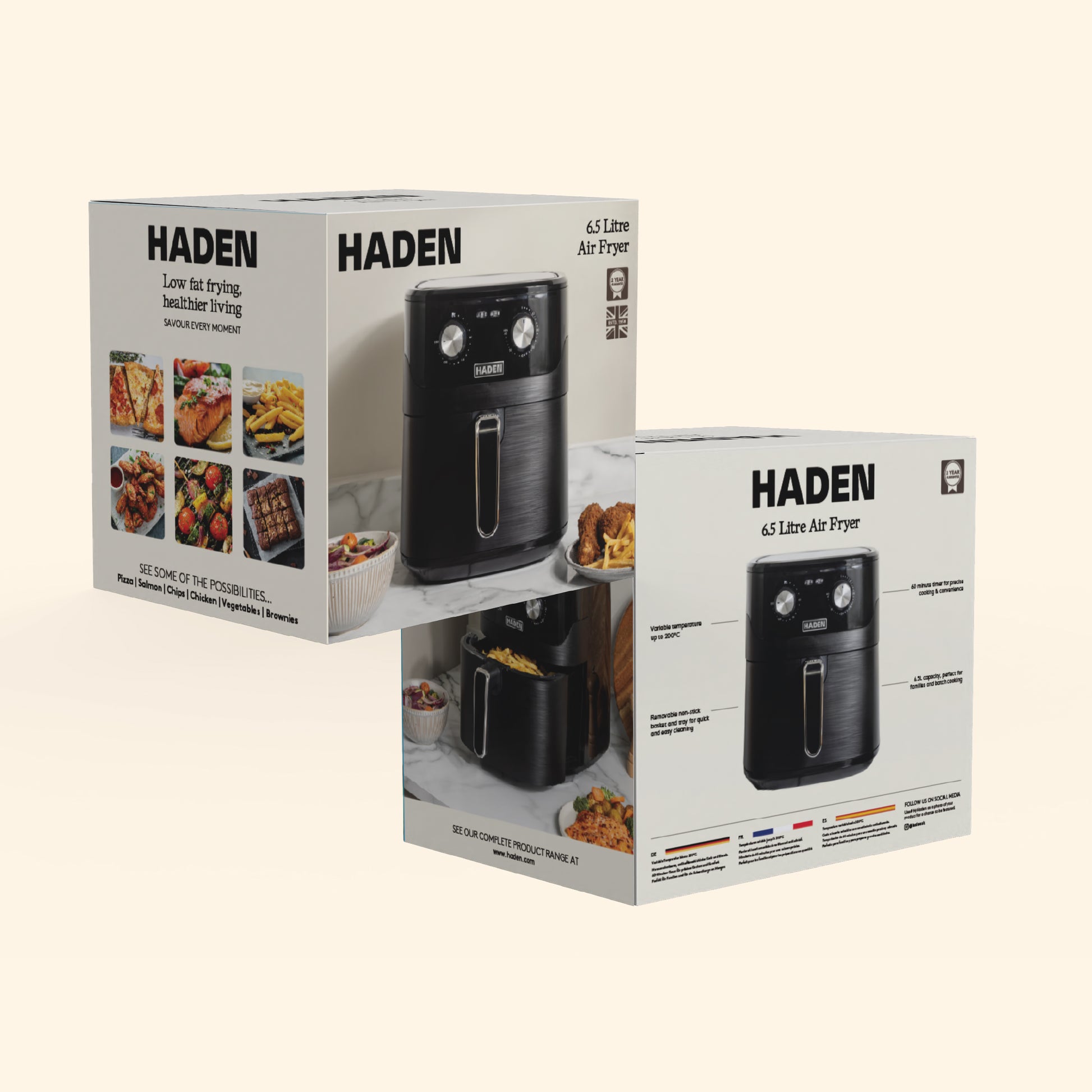 Haden 6.5L Air Fryer – Black Air Fryers Haden