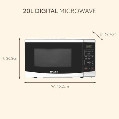 Haden 20L 800W Digital Microwave Microwave Ovens Haden