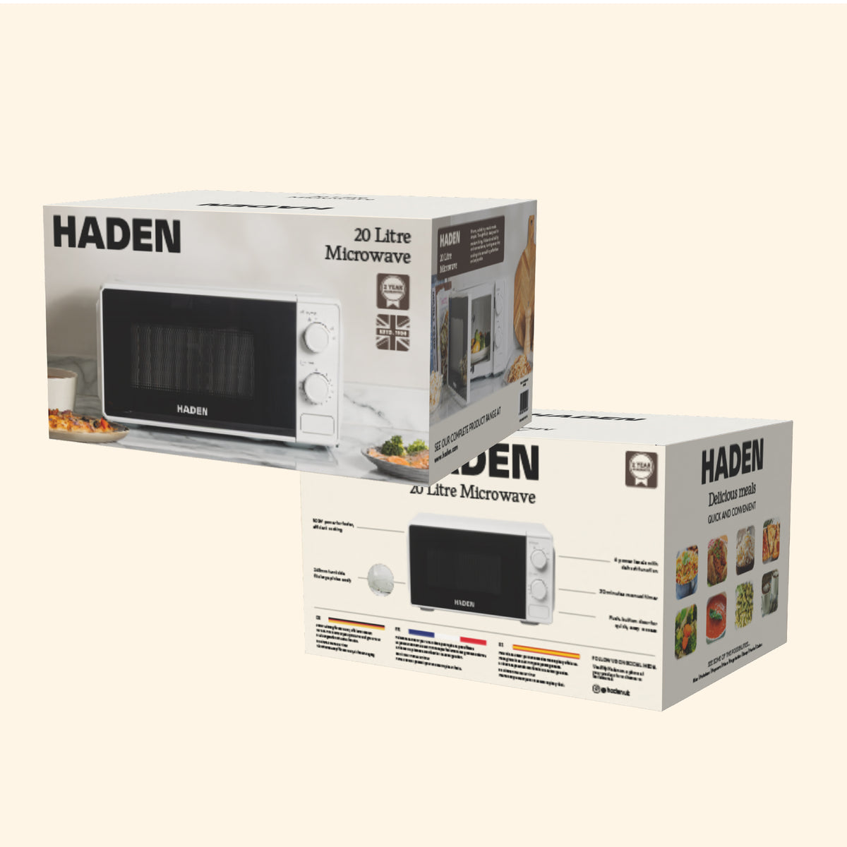Haden 20L Microwave – White Microwave Ovens Haden
