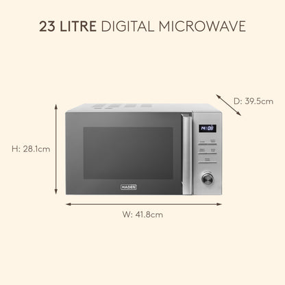 Haden 23L 900W Digital - Stainless Steel Microwave Ovens Haden