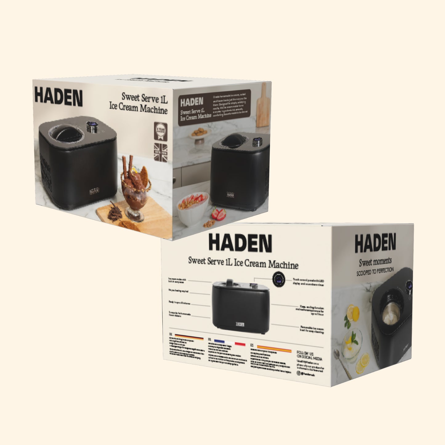 Haden Sweet Serve 1L Ice Cream Machine Haden