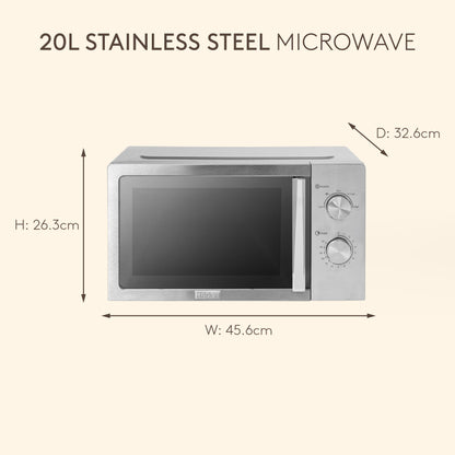 Haden 20L Stainless Steel Microwave Microwave Ovens Haden