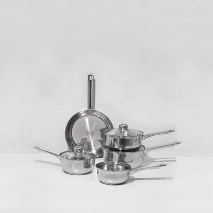 5 Piece Stainless Steel Cookware Set Kitchen Haden