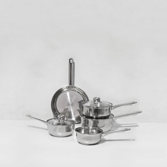 5 Piece Stainless Steel Cookware Set Kitchen Haden