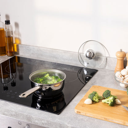 16cm Essential Saucepan With Glass Lid Kitchen Haden