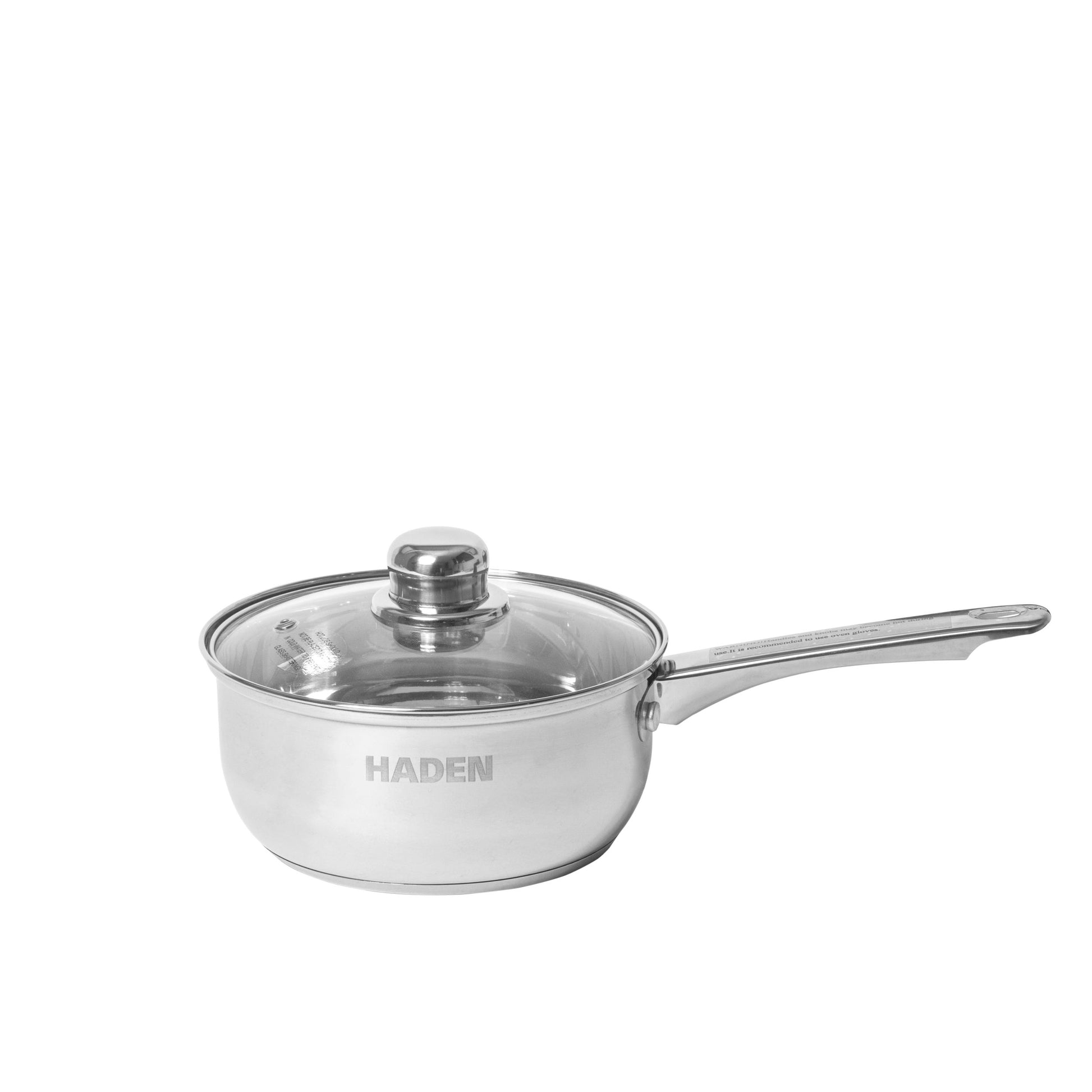 18cm Essential Saucepan With Glass Lid Kitchen Haden