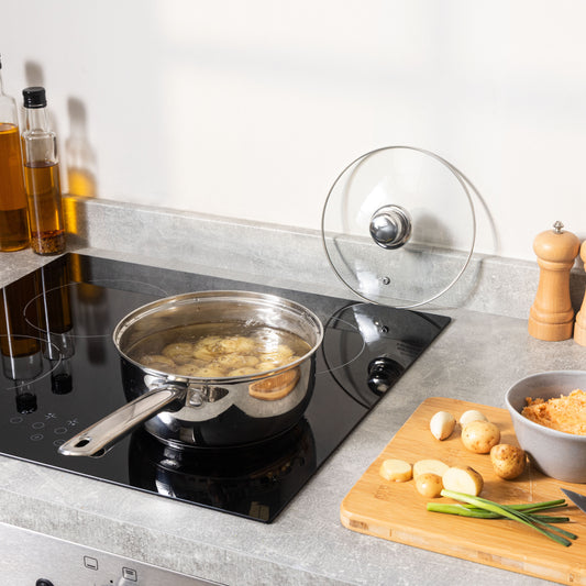 20cm Essential Saucepan With Glass Lid Kitchen Haden