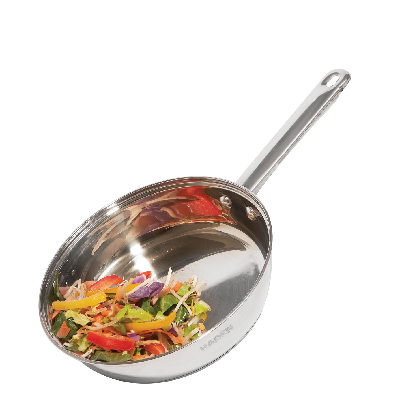 24cm Essential Stainless Steel Frying Pan Kitchen Haden