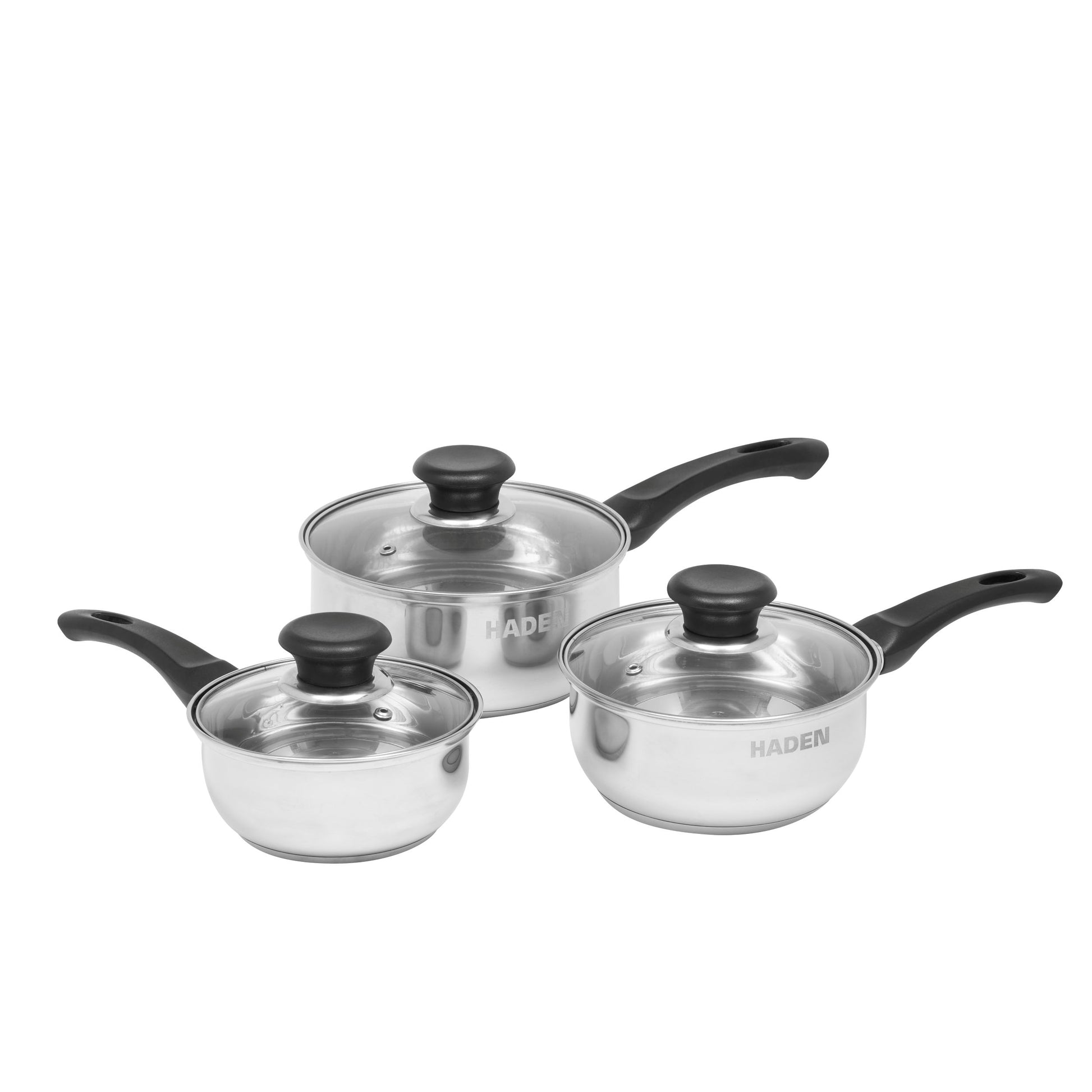 3pc Day To Day Saucepan Set Kitchen Haden