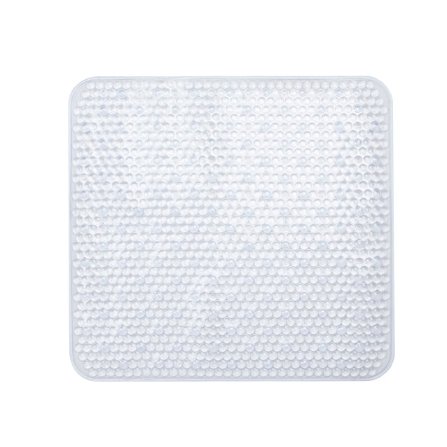 Square PVC Shower Mat Clear Bathroom Sabichi Homewares Ltd