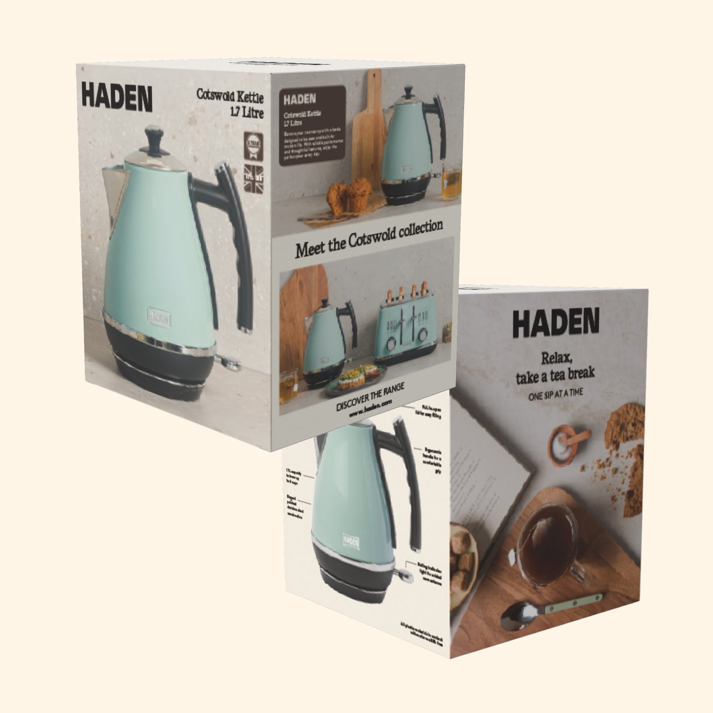 Haden Cotswold Sage Kettle Electric Kettles Haden