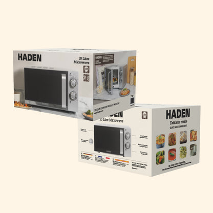 Haden 20L Microwave Silver Microwave Ovens Haden