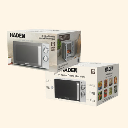 Haden 20L Microwave – Silver Microwave Ovens Haden