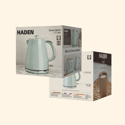 Haden Devon Kettle – Eucalyptus Green Electric Kettles Haden