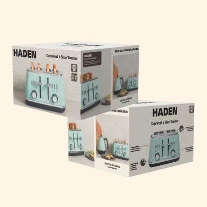 Haden Cotswold 4 Slice Sage Toaster Toasters Haden