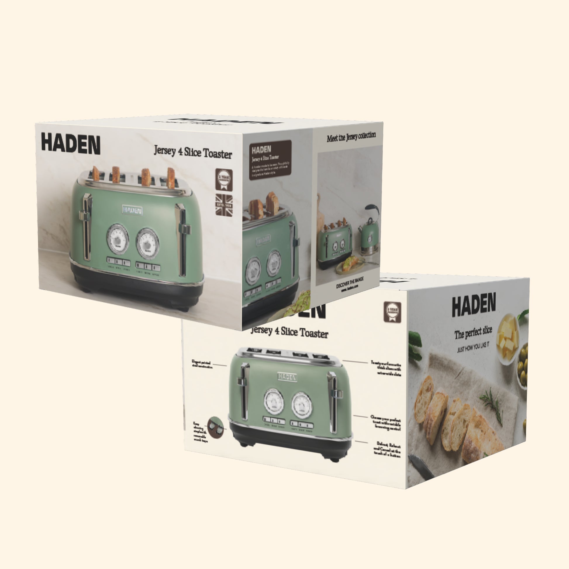 Haden Jersey 4 Slice Toaster Cedar Green Toasters Haden