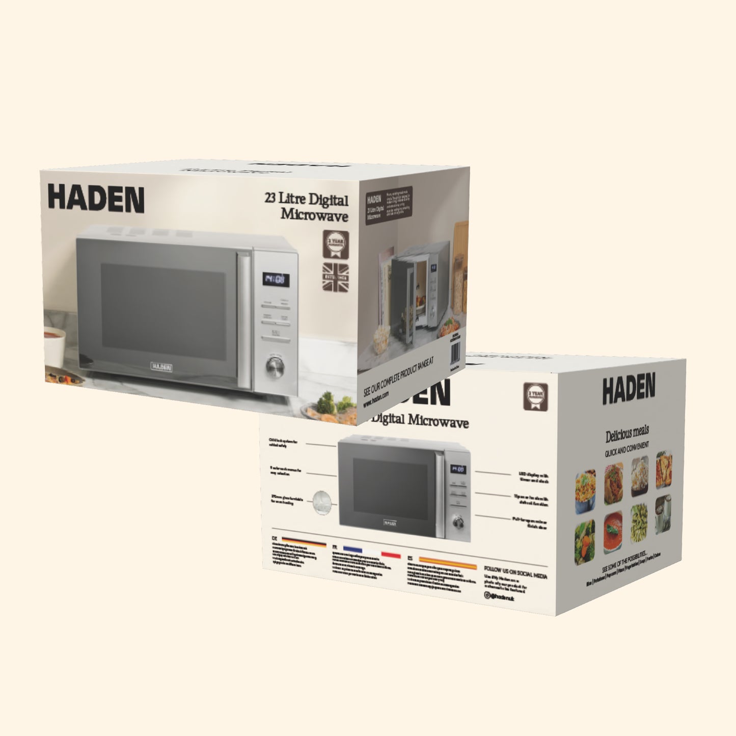 Haden 23L 900W Digital - Stainless Steel Microwave Ovens Haden