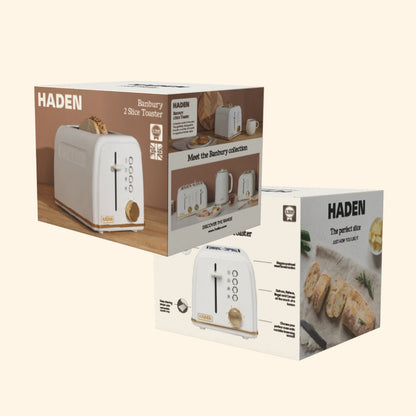 Haden Banbury 2 Slice Toaster Sour Cream