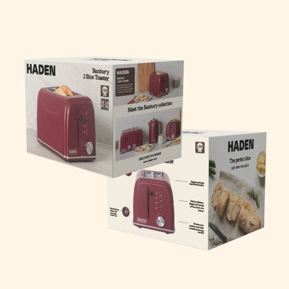 Haden Banbury 2 Slice Toaster Berry