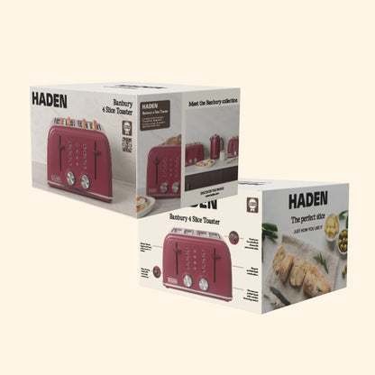 Haden Banbury 4 Slice Toaster Berry