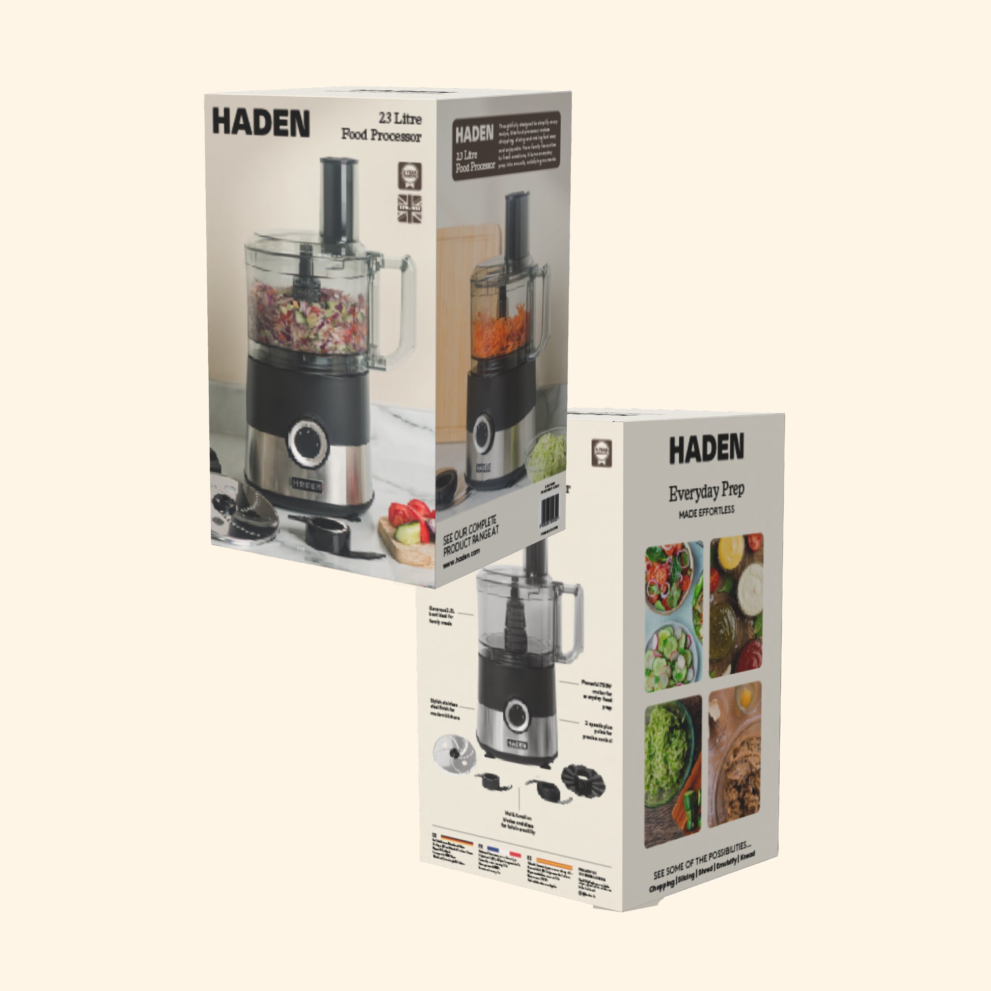 Haden 2.3L Food processor Food Mixers & Blenders Haden