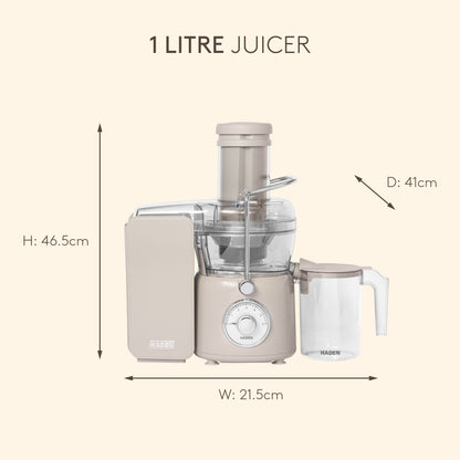 Haden 1L Juicer – Putty Beige Juicer Haden