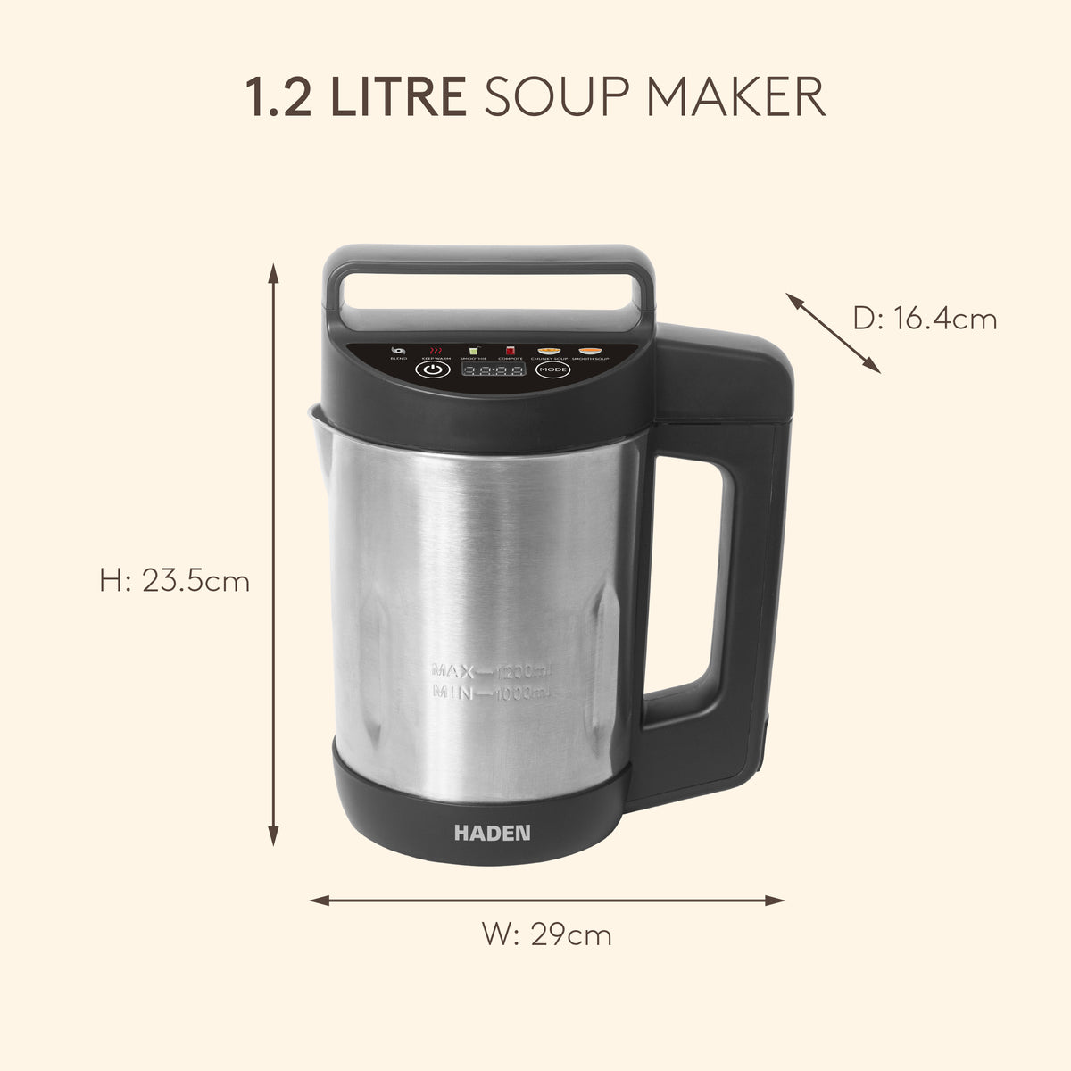 Haden 1.2L Soup Maker Soup Maker Haden
