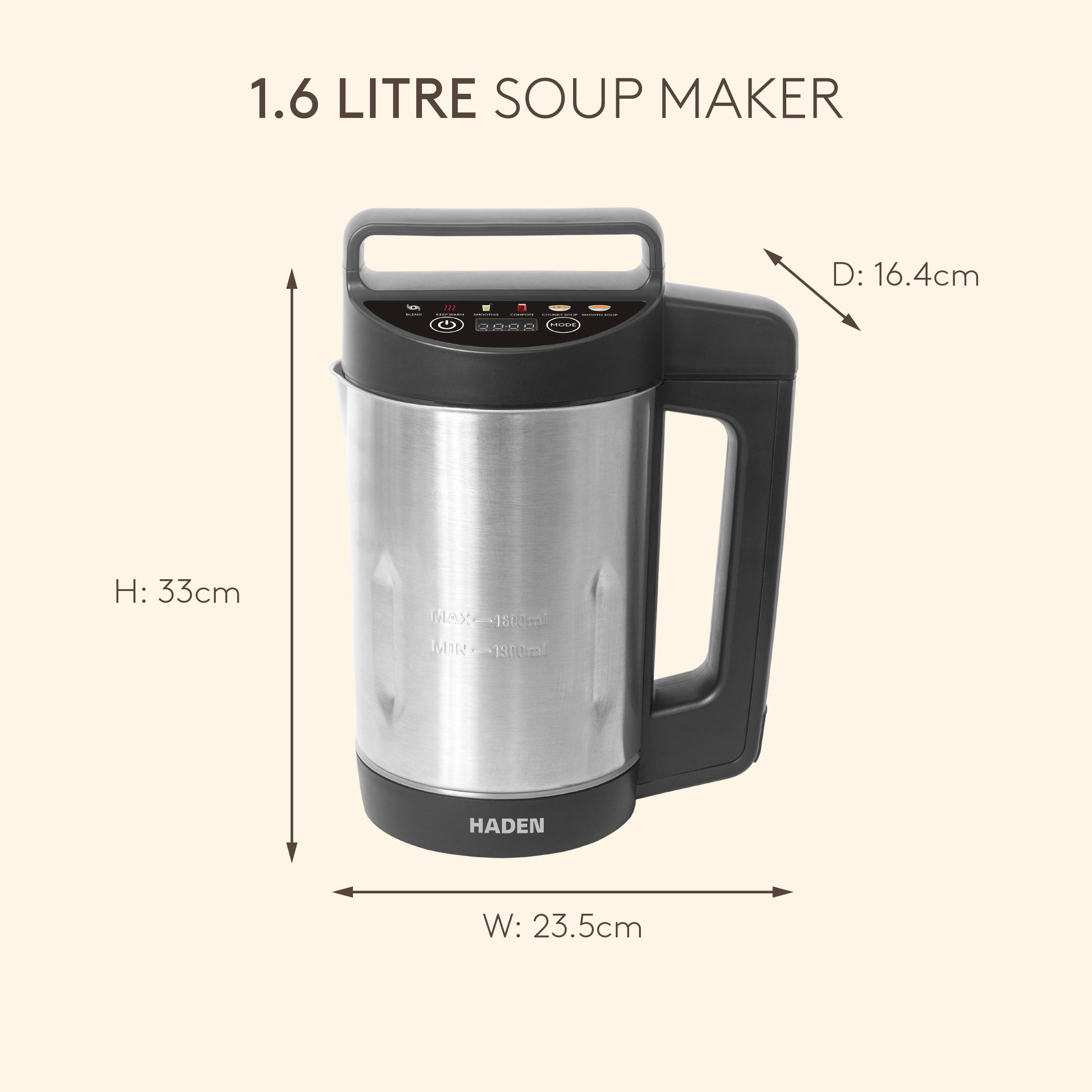 Haden 1.6L Soup Maker Soup Maker Haden