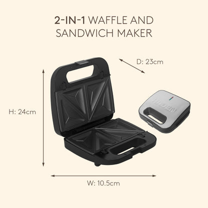 Haden 2-in-1 Sandwich & Waffle Maker Sandwich Maker Haden