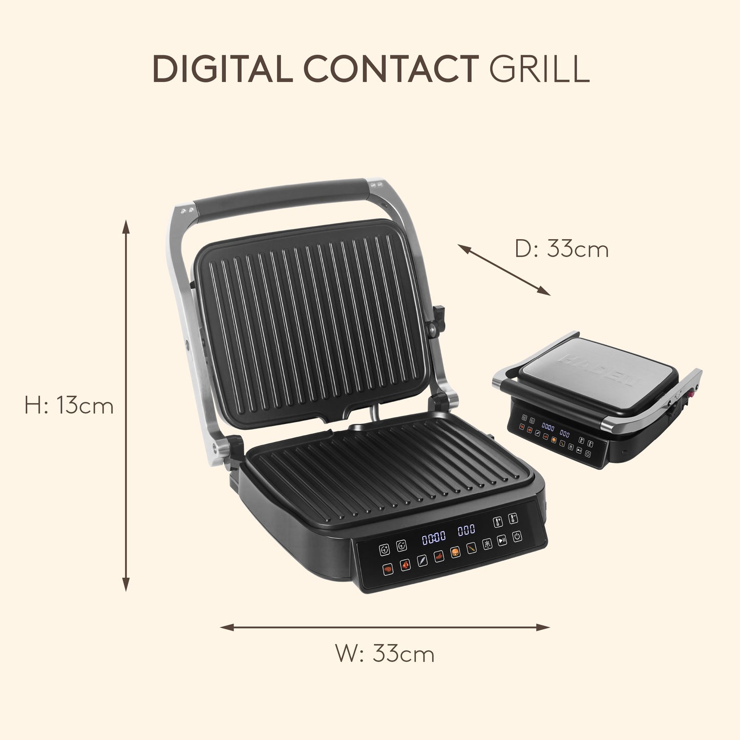 Haden Digital Contact Grill Electric Grill Haden