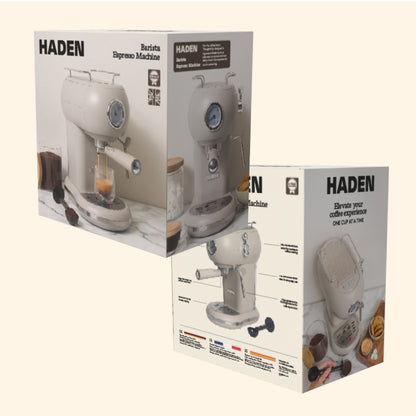Haden Barista Espresso Machine – Putty Beige Coffee machine Haden