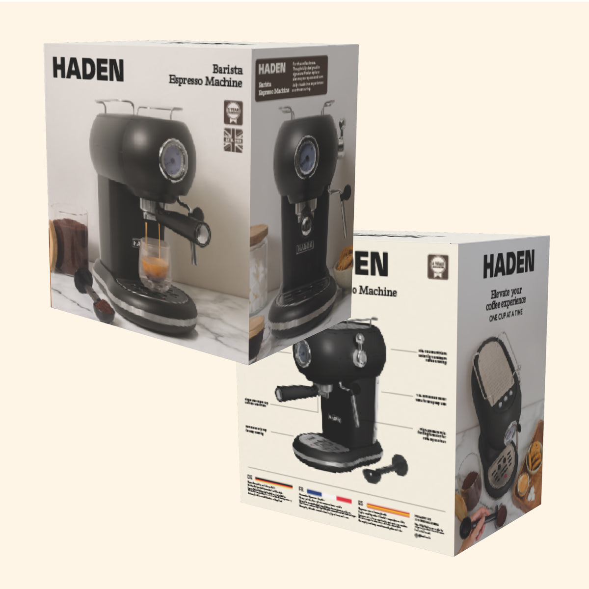Haden Barista Espresso Machine – Black Coffee machine Haden