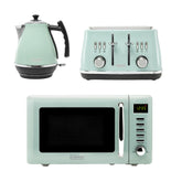 Haden Cotswold Sage Kettle, Toaster and Microwave Bundle Bundle Haden