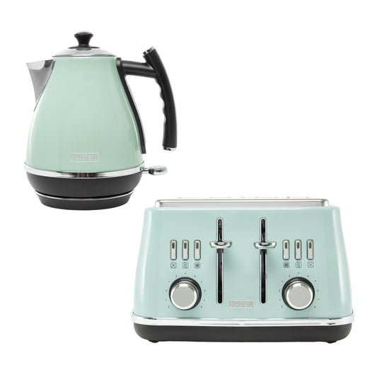 Haden Cotswold Bundle Kettle + Toaster – Sage Haden