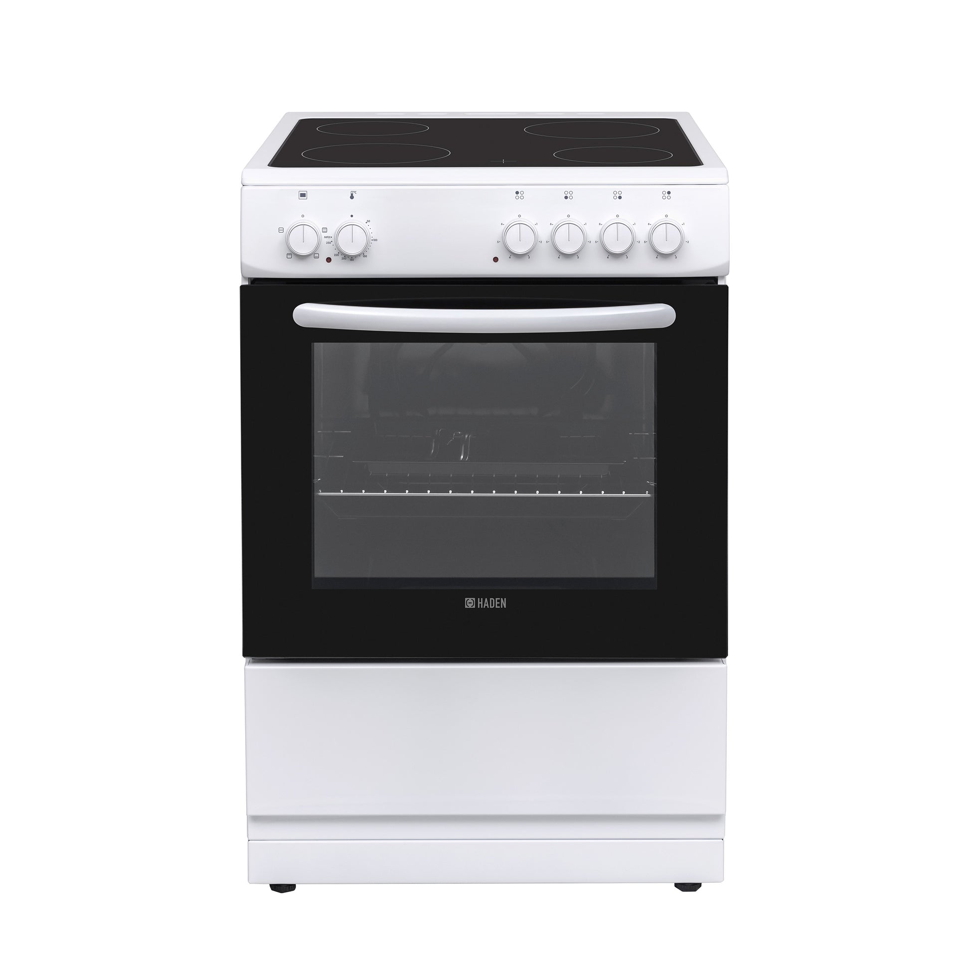 HC61SW 60cm Ceramic Single Oven Cookers Haden