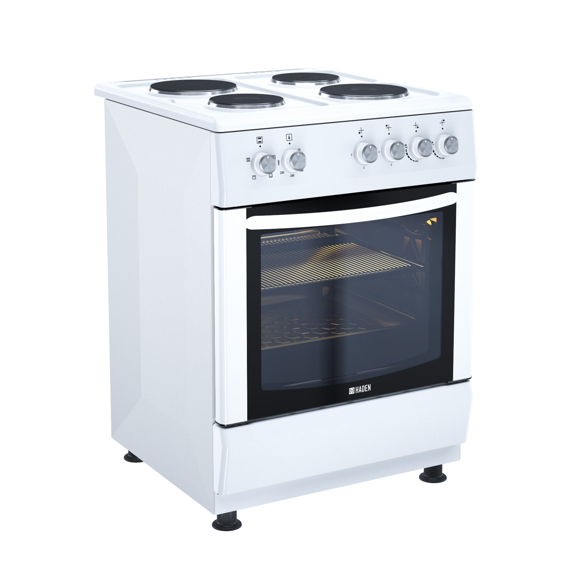 HE61SW 60cm Sealed Plate Single Oven Cookers Haden