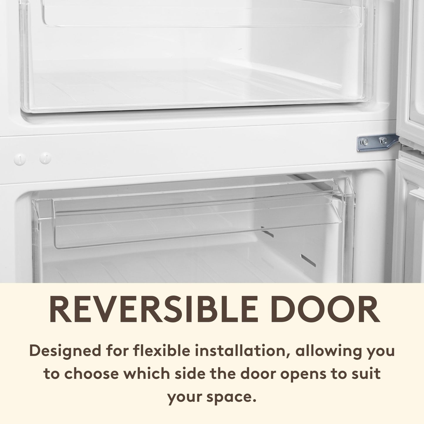 HFF293W 60cm Total No Frost Fridge Freezer Refrigerators Haden