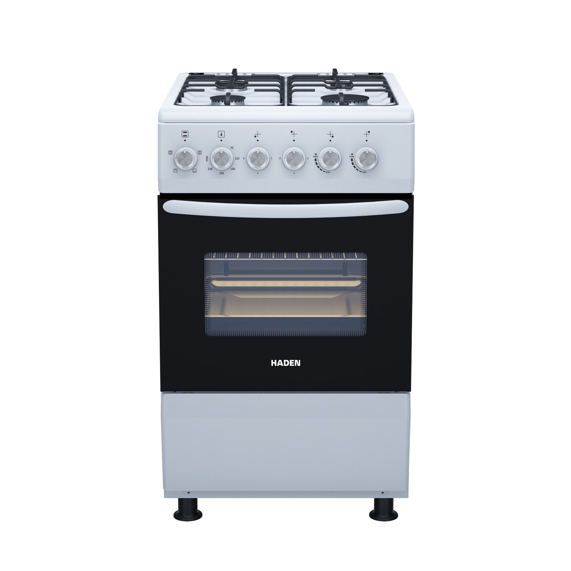 HG51SW 50cm Single Gas Oven Cookers Haden