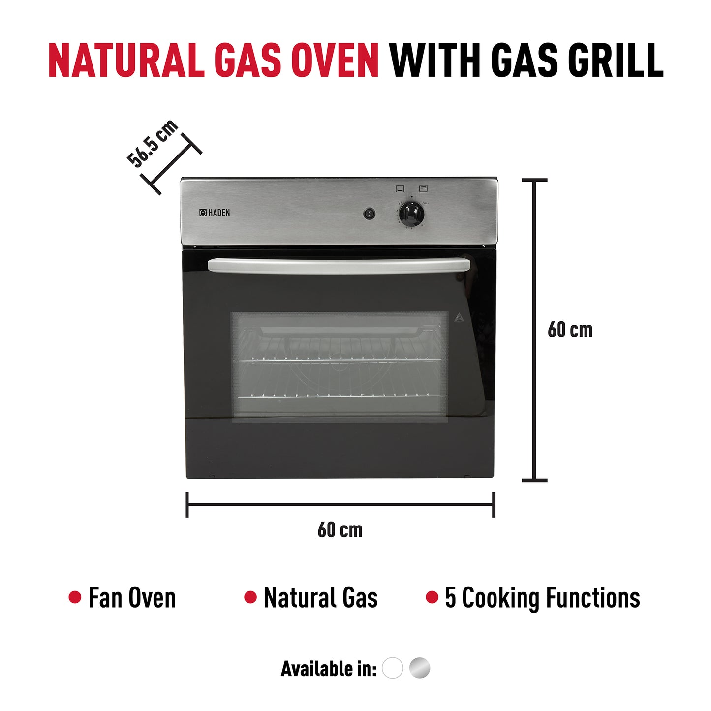 HGS105X – BUILT IN ELECTIC SINGLE OVEN