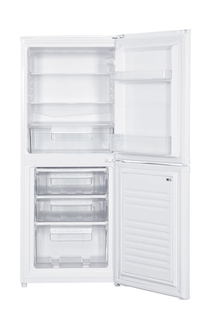 HK136W-E – 55CM WIDE DEFROST FREESTANDING FRIDGE FREEZER Refrigerators Haden