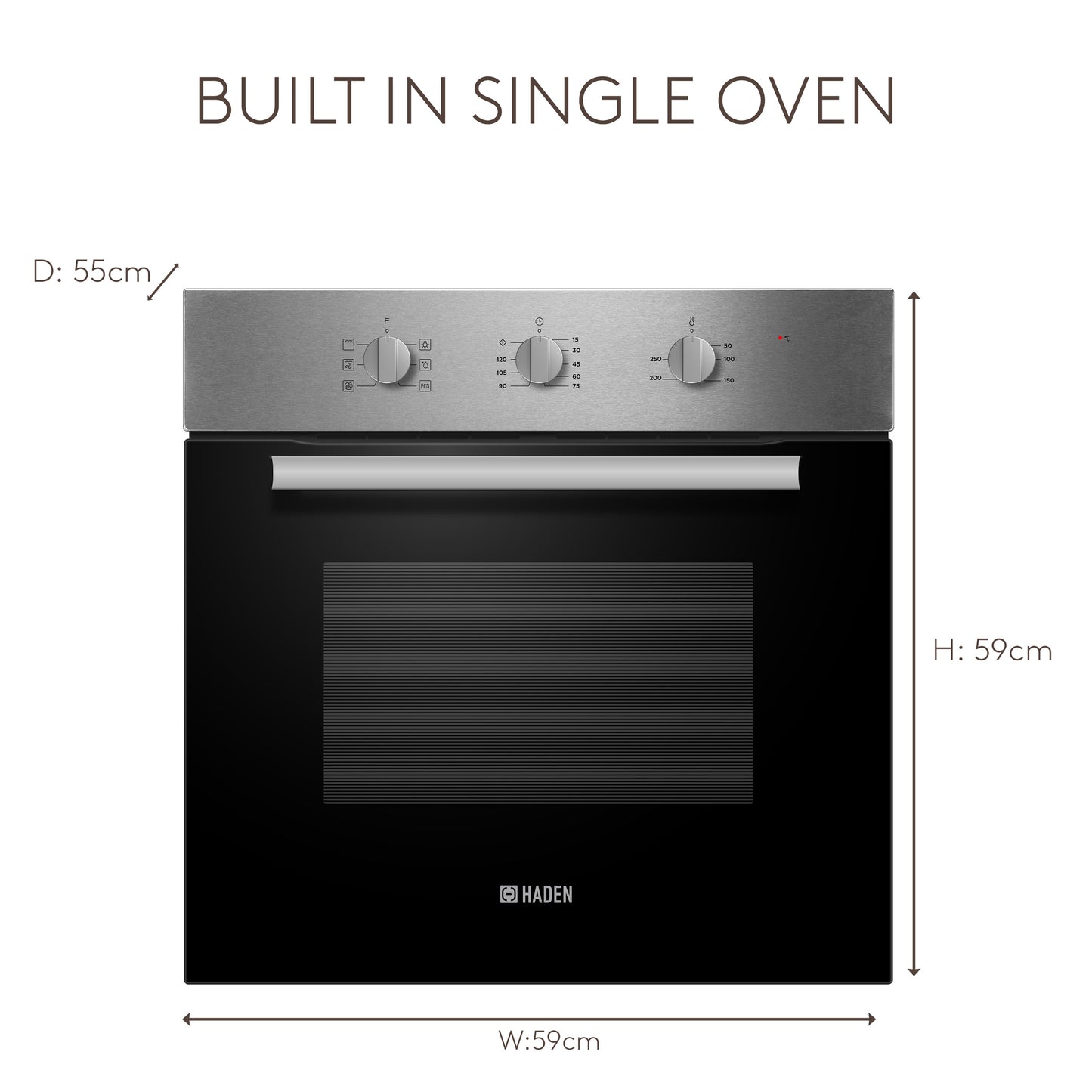 HSB654MX Built-In Single Oven Ovens Haden